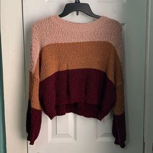 Color block sweater